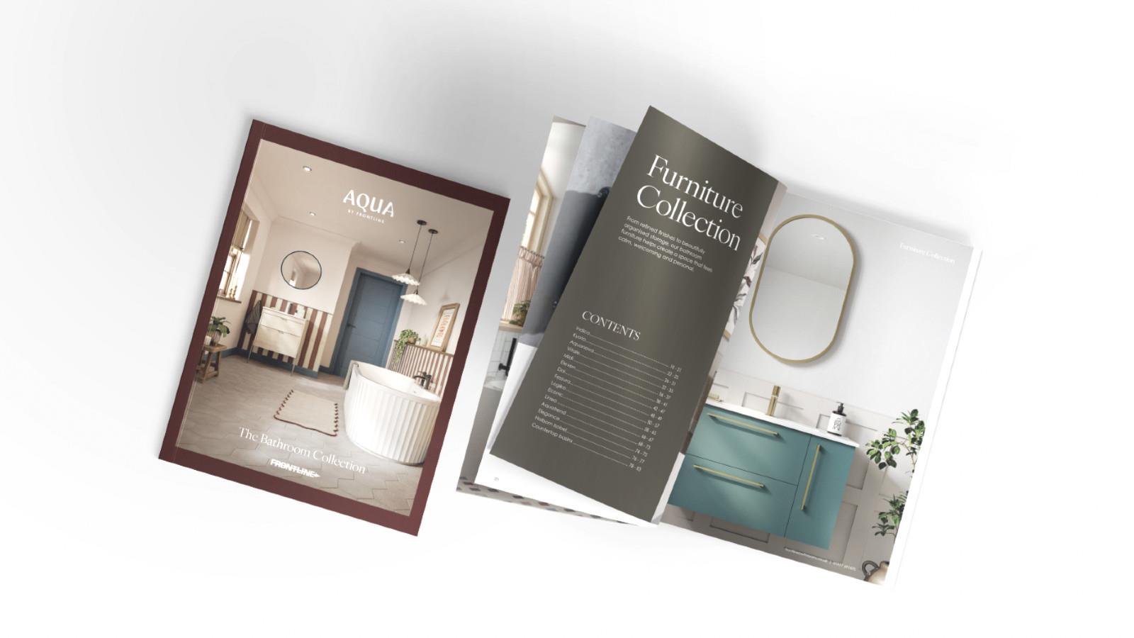 Frontline Bathrooms unveils refreshed Aqua brand with launch of new brochure - redefining exclusivity for the trade image