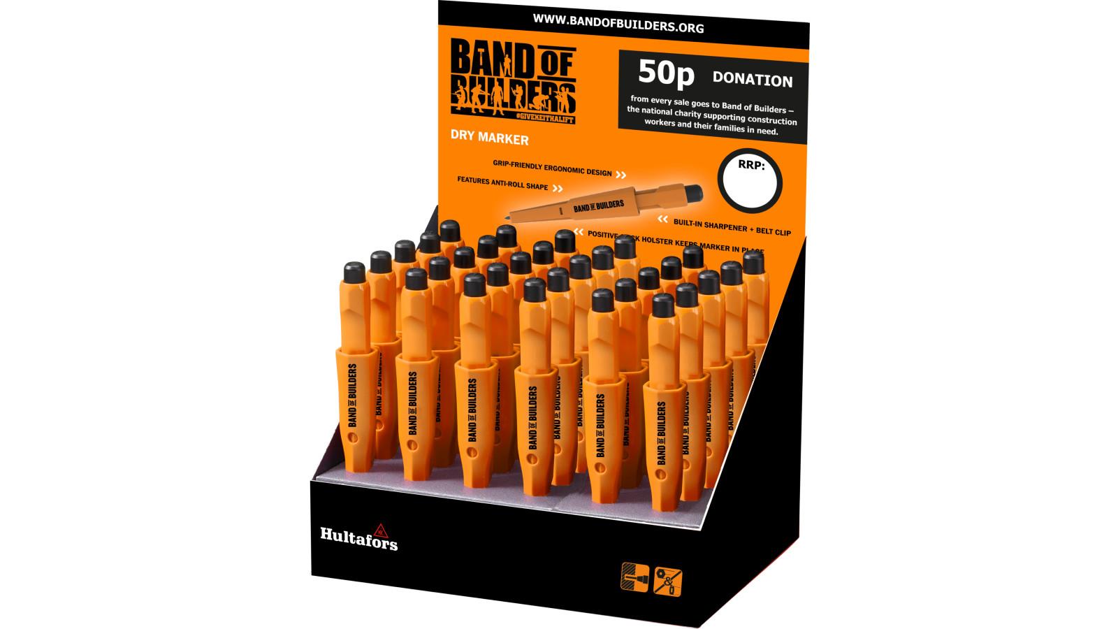 Hultafors launch special edition Band of Builders Dry Marker at Jewsons  image