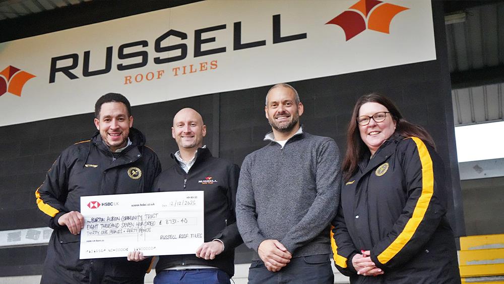 Russell Roof Tiles charity donations hit new high image