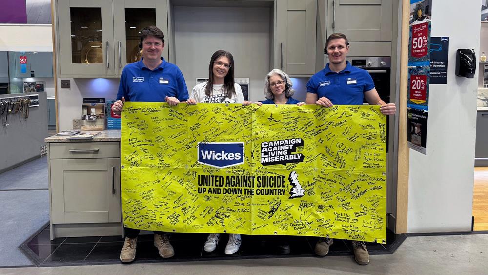 Wickes raises £1 million for suicide prevention charity in nine months image