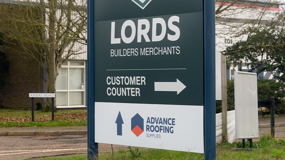 Lords Builders Merchants and Advance Roofing Supplies open joint branch in Bury St Edmunds image