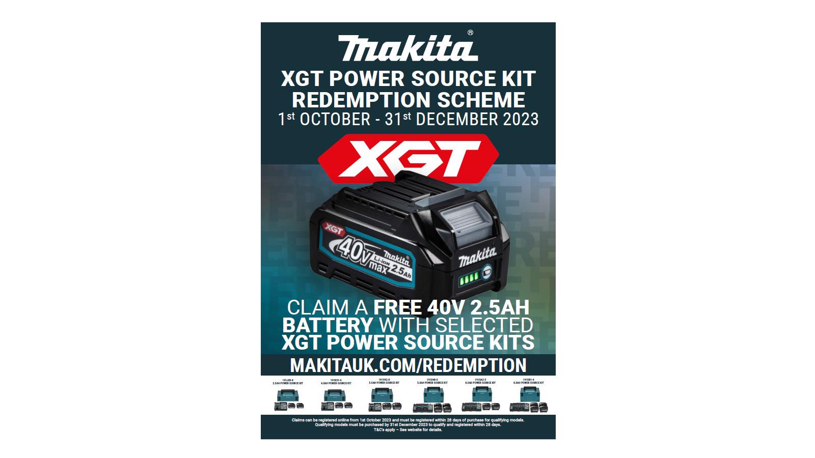 Power Up Your Tools with Makita's latest XGT Power Source Kit Redemption image