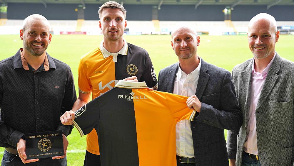Russell Roof Tiles renews Burton Albion FC shirt sponsorship image