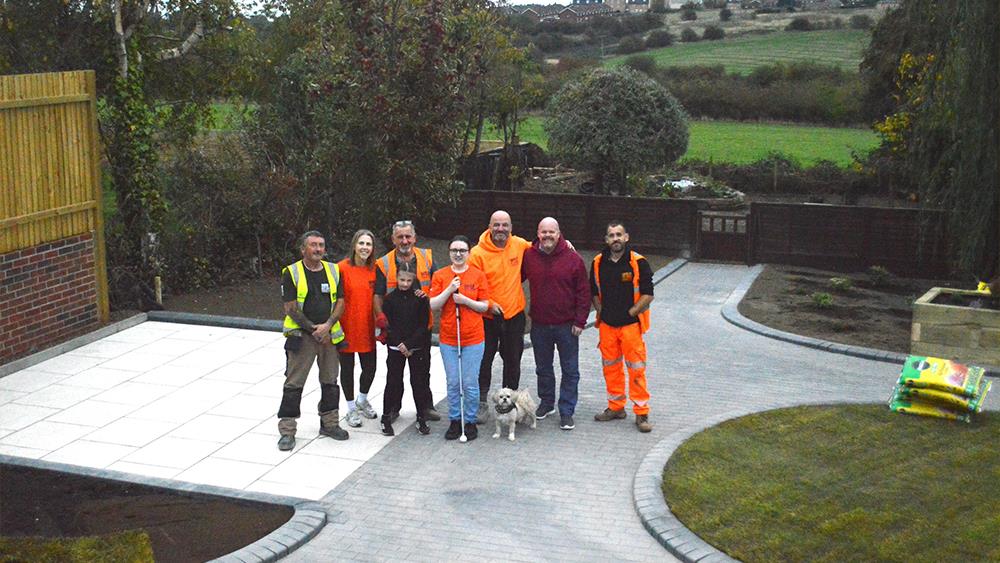 Teenager with life-limiting disease given safe sensory space thanks to Band of Builders image