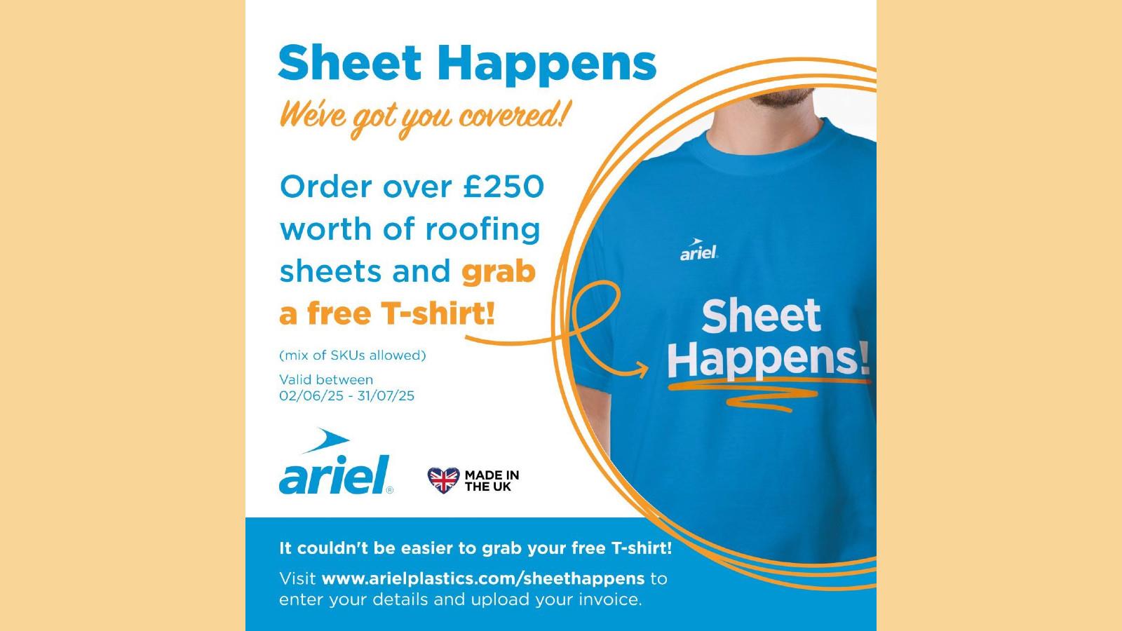 Ariel Plastics launches Sheet Happens promotion image