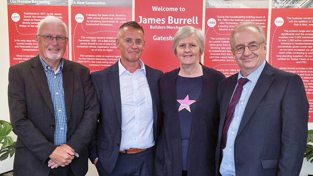 James Burrell celebrates four long-standing team members  image