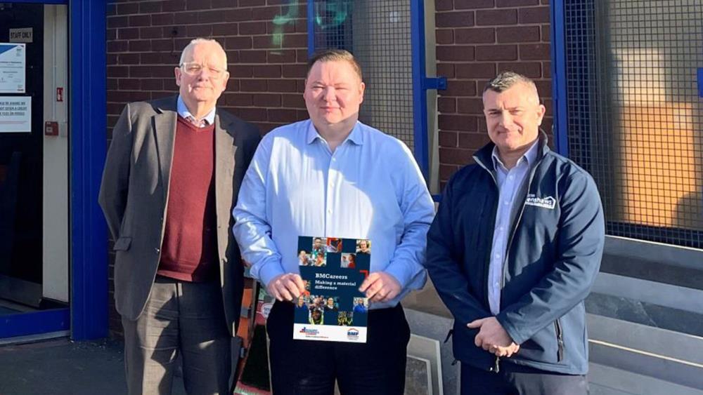 Local MP congratulates Henshaws on 40th anniversary image