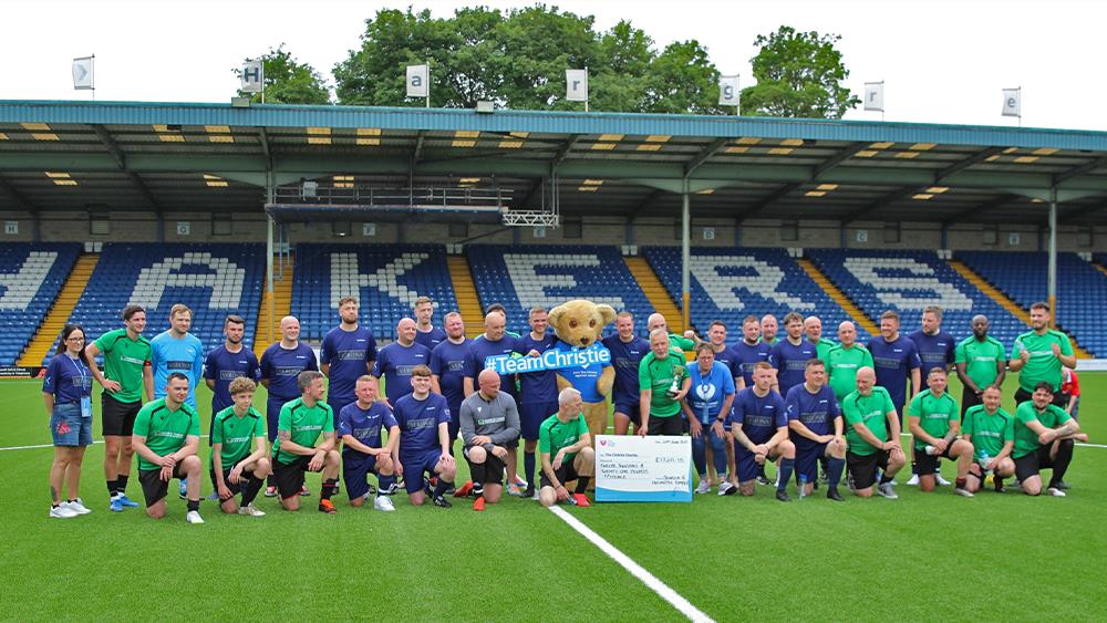 Jewson vs Howarth charity football match raises over £12,000 image