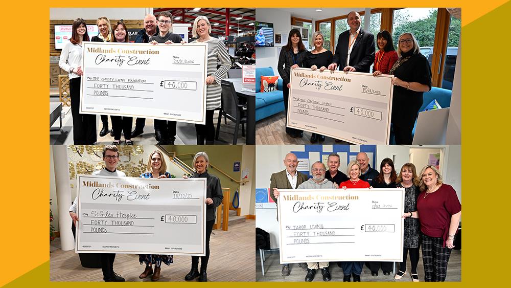 Midlands Construction Charity Ball distributes £160,000 to four local charities image