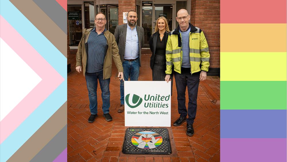 Wrekin and United Utilities unveil LGBTQ+ commemorative access cover image