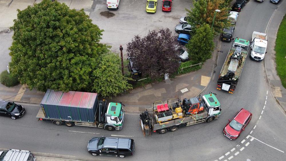 Convoy of lorries leaves Covers on humanitarian aid mission to Ukraine image