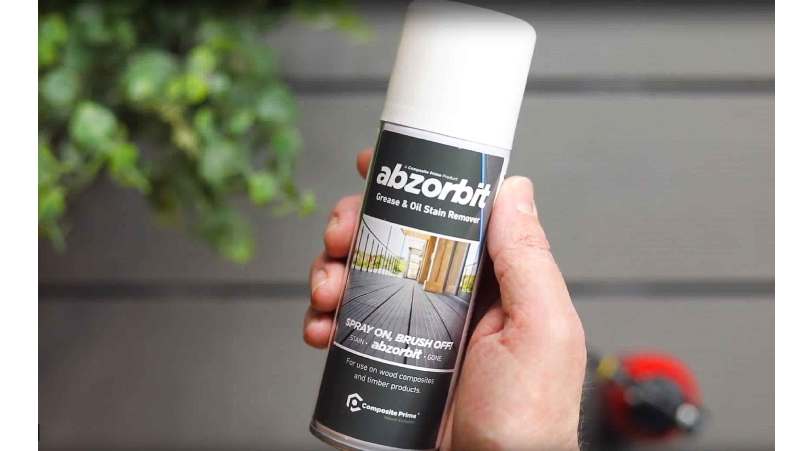 Builders&#39; Merchants News - Composite Prime unveil Abzorbit- a brand new miracle oil and grease remover for decking.