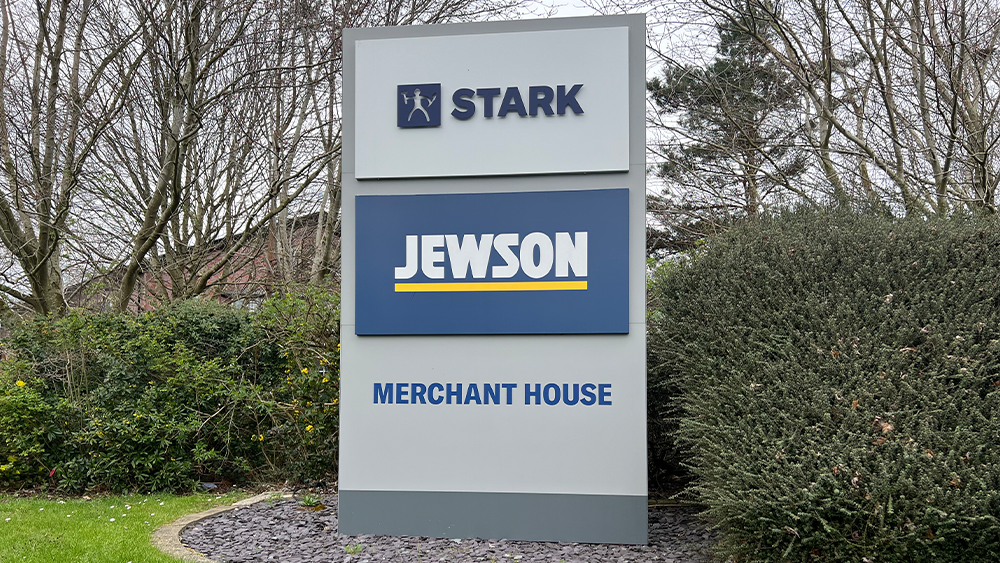 Builders merchants news stark building materials uk marks first